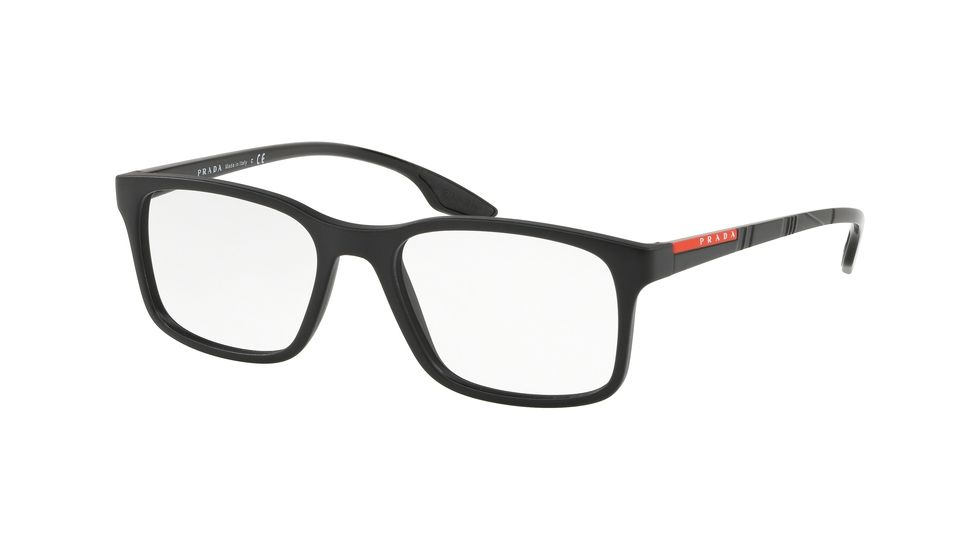 Prada PS01LV Bifocal Prescription Eyeglasses, 52mm, Matte Black, PS01LV-1BO1O1-52-BI