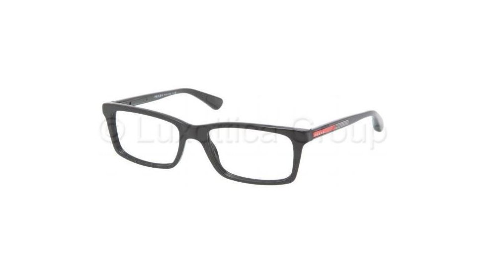 Prada PS02CV Eyeglass Frames 1BO1O1-5517 - Matte Black Frame, 55 mm Lens Diameter