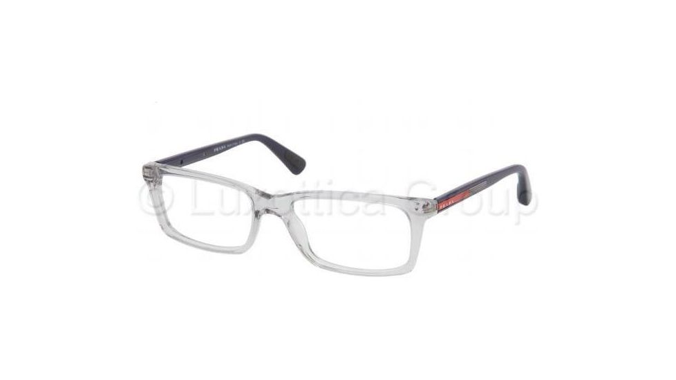 Prada PS02CV Eyeglass Frames AAA1O1-5317 - Smoke Crystal Frame, 53mm Lens Diameter
