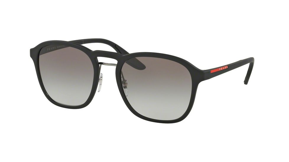 Prada PS02SS Single Vision Prescription Sunglasses PS02SS-DG00A7-55 - Lens Diameter 55 mm, Frame Color Black Rubber
