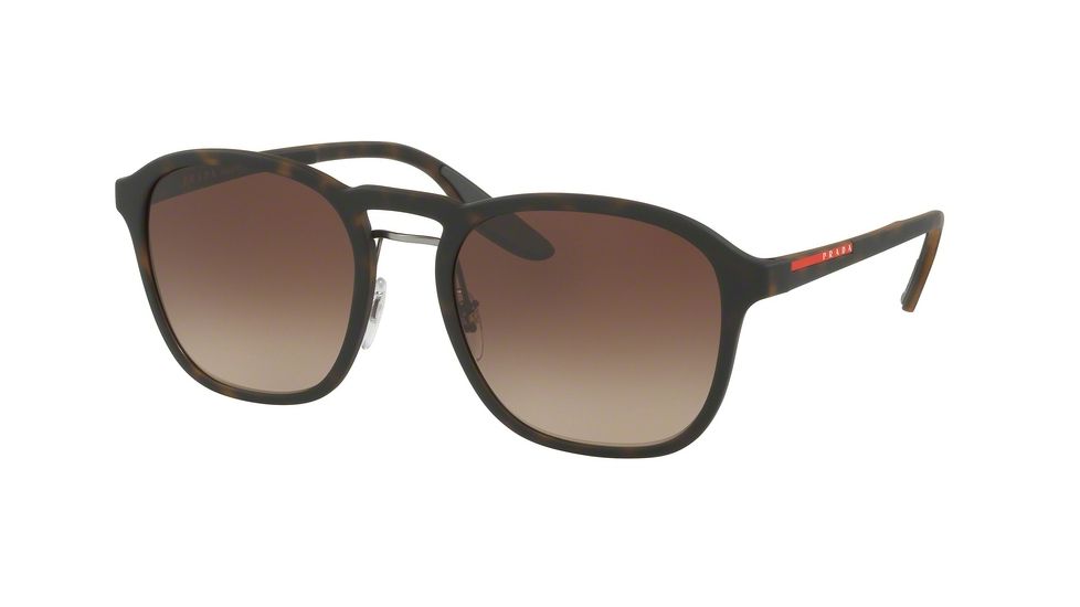 Prada PS02SS Single Vision Prescription Sunglasses PS02SS-U616S1-55 - Lens Diameter 55 mm, Frame Color Havana Rubber