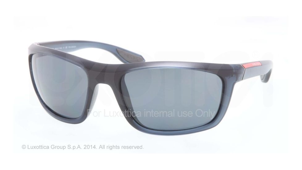 Prada PS04PS Single Vision Prescription Sunglasses PS04PS-SMA5Z1-62 - Lens Diameter 62 mm, Frame Color Grey Demi Shiny