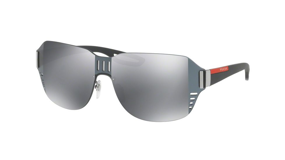 Prada PS05SS Progressive Prescription Sunglasses PS05SS-5AV5L0-44 - Lens Diameter 44 mm, Frame Color Gunmetal
