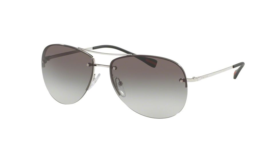 Prada PS50RS Sunglasses 1BC0A7-59 - Silver Frame, Grey Gradient Lenses