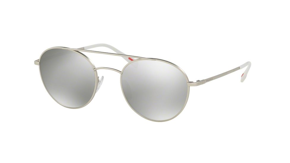 Prada PS51SS Progressive Prescription Sunglasses PS51SS-1AP2B0-54 - Lens Diameter 54 mm, Frame Color Matte Silver
