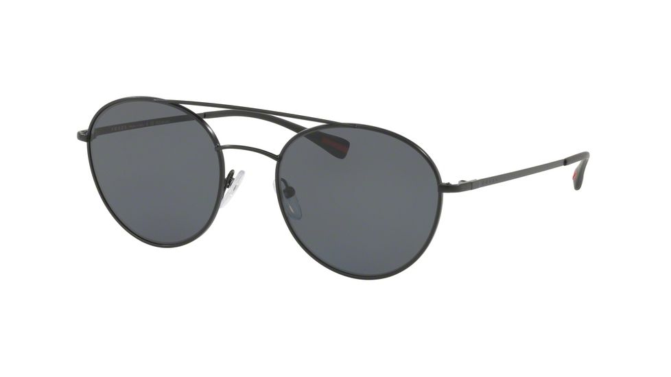 Prada PS51SS Progressive Prescription Sunglasses PS51SS-1BO5Z1-51 - Lens Diameter 51 mm, Frame Color Matte Black