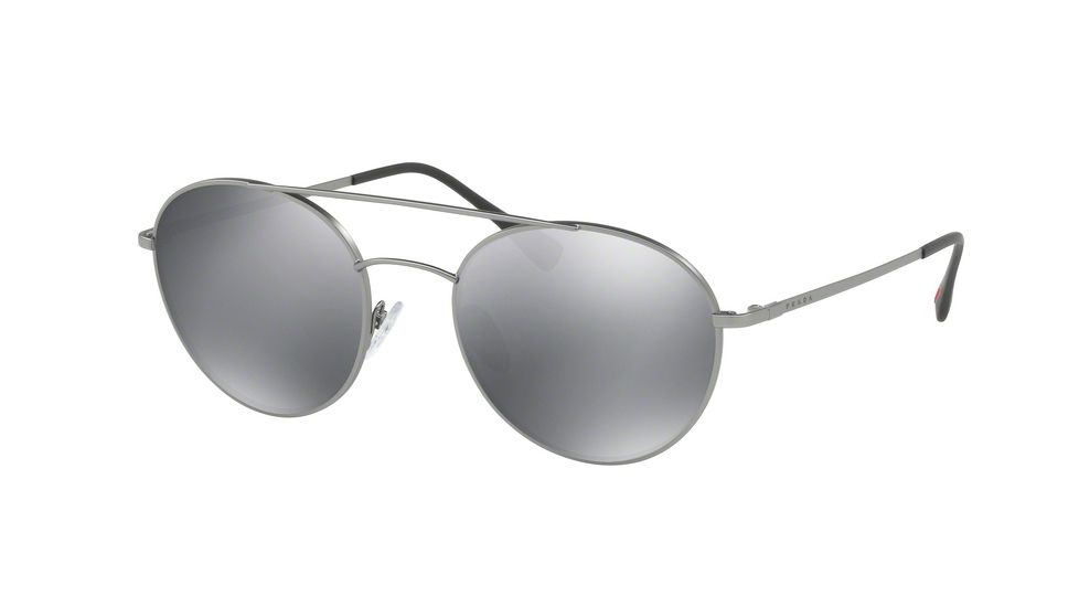 Prada PS51SS Progressive Prescription Sunglasses PS51SS-7CQ5L0-54 - Lens Diameter 54 mm, Frame Color Matte Gunmetal