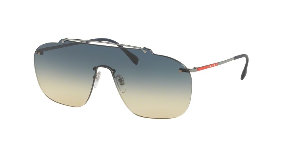 Prada PS51TS Progressive Prescription Sunglasses PS51TS-5AV131-37 - Lens Diameter 137 mm, Lens Diameter 37 mm, Frame Color Gunmtal