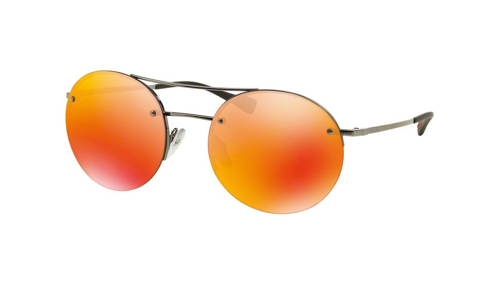 Prada PS54RS Bifocal Prescription Sunglasses PS54RS-5AV5M0-56 - Lens Diameter 56 mm, Frame Color Gunmetal