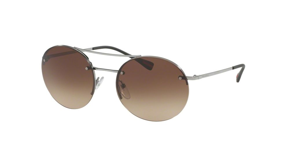 Prada PS54RS Bifocal Prescription Sunglasses PS54RS-5AV6S1-56 - Lens Diameter 56 mm, Frame Color Gunmetal