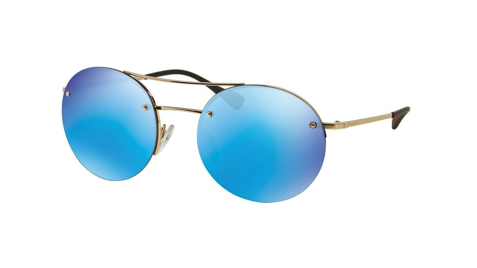 Prada PS54RS Bifocal Prescription Sunglasses PS54RS-ZVN5M2-56 - Lens Diameter 56 mm, Frame Color Pale Gold