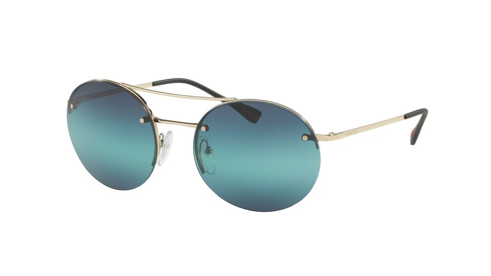 Prada PS54RS Bifocal Prescription Sunglasses PS54RS-ZVN5T2-56 - Lens Diameter 56 mm, Frame Color Pale Gold