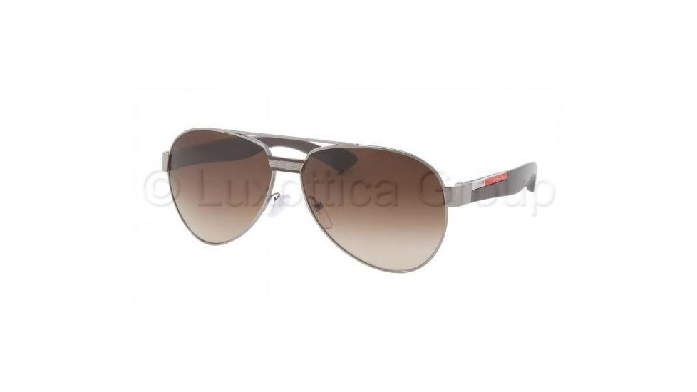 Prada PS55MS Sunglasses 5AV6S1-6013 - Gunmetal Brown Gradient