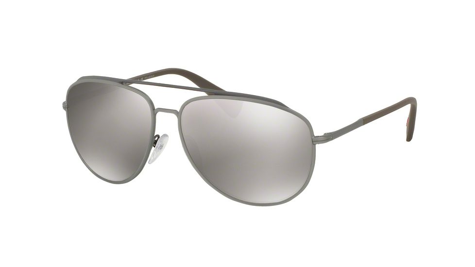 Prada PS55RS Progressive Prescription Sunglasses PS55RS-DG15K0-59 - Lens Diameter 59 mm, Frame Color Brown/lead Rubber