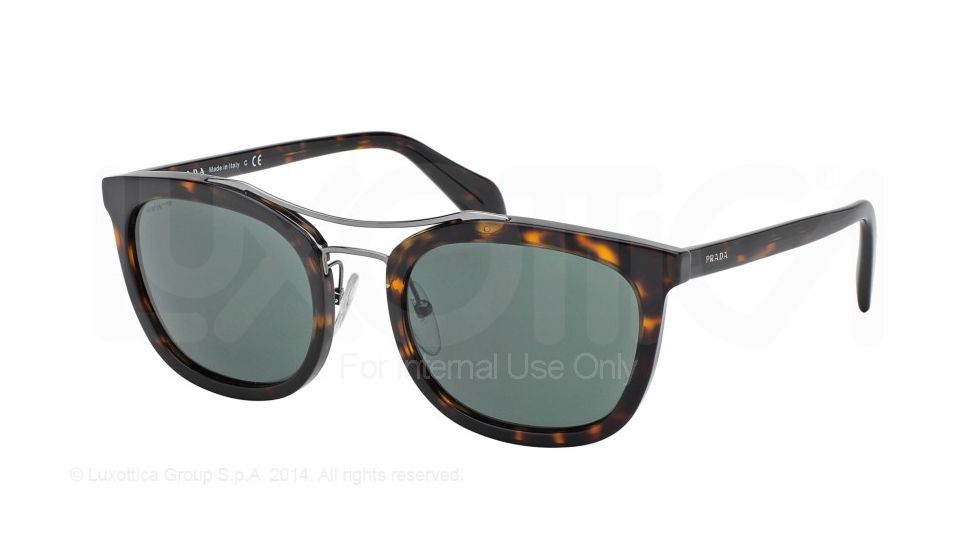 Prada SOCIETY PR17QS Progressive Prescription Sunglasses PR17QS-2AU3O1-52 - Lens Diameter 52 mm, Frame Color Havana