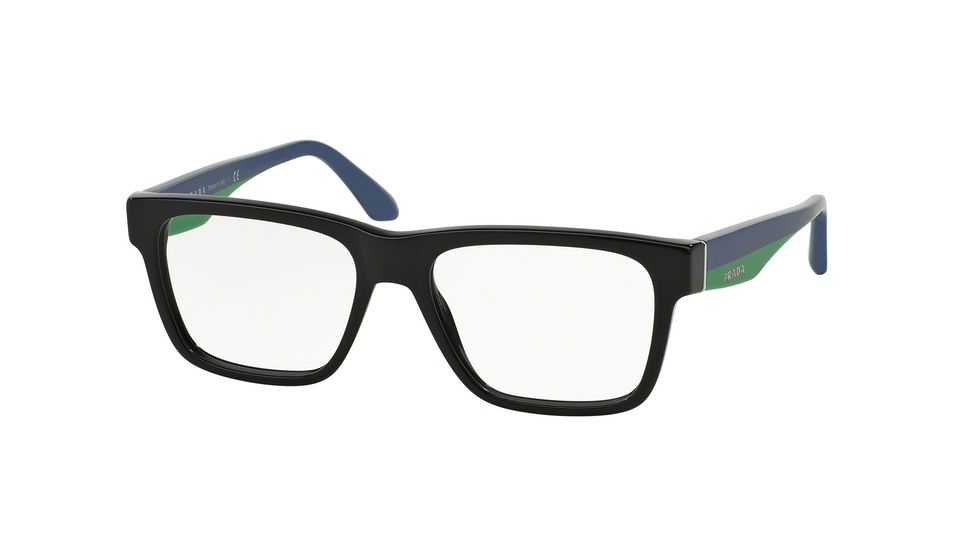 Prada VOICE PR16RV Eyeglass Frames 1AB1O1-51 - Black Frame