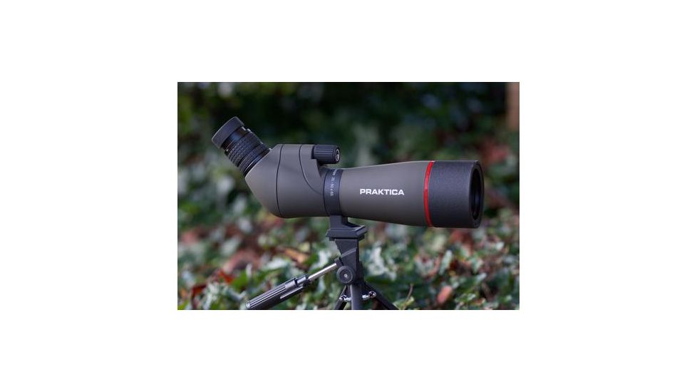 Praktica Alder 20-60x65mm Angled Spotting Scope w/ Tripod, Brown PRA193