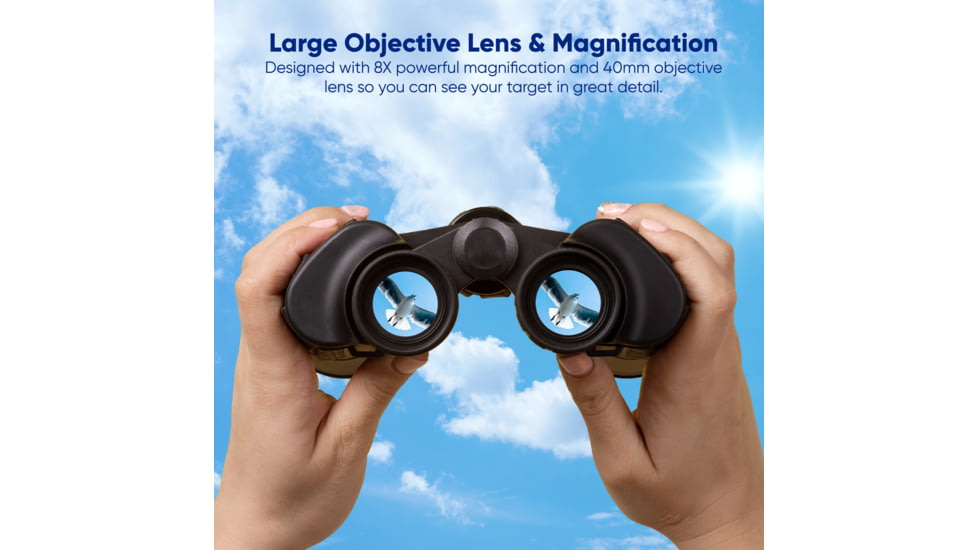 Praktica Falcon 8x40 Binoculars, Black, CDFN840BK