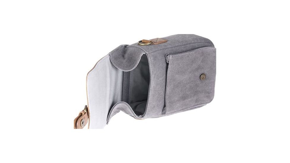 Praktica Heritage Binocular Shoulder Bag, Grey/Tan PRA188