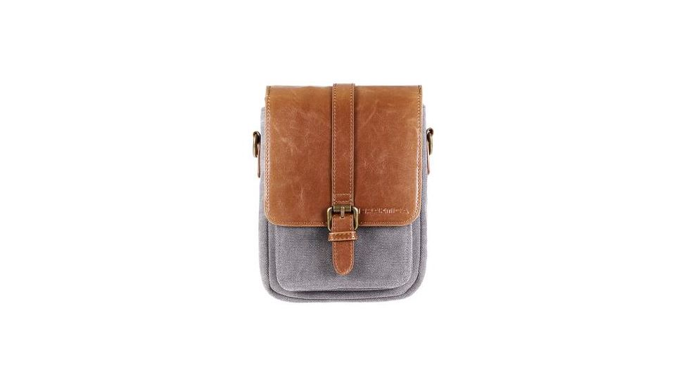 Praktica Heritage Binocular Shoulder Bag, Grey/Tan PRA188