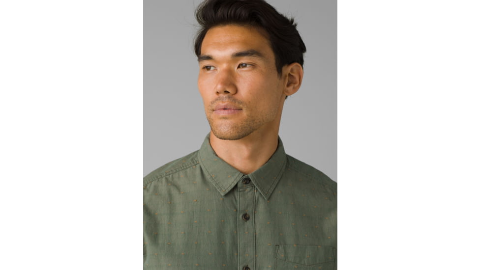 prAna Park Hill Shirt - Mens, Deep Pine, S, 1968911-300-ST-S