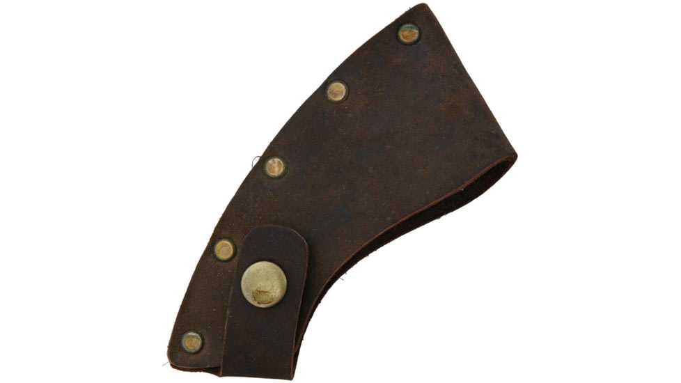 Prandi Axe Blade Cover Leather, Brown leather construction, Fits Prandi axe model PRA3215T, 7.060.06.0000 / 7MOD11007