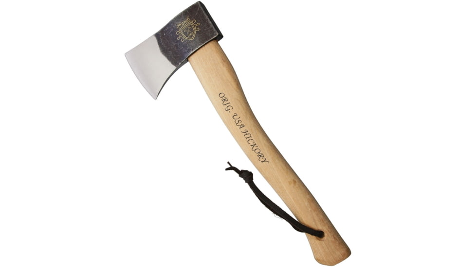 Prandi Yankee Hatchet with American Hickory Handle, 15in Overall, 5.25in Carbon Steel Axe Head With 3.13in Cutting Edge, Axe Head Could Have Surface Rust, 3.043.06.TH