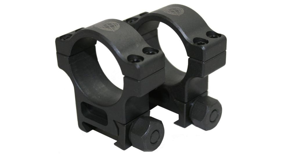 Precision Reflex 30mm Steel Rings, Intermediate, Black, 01-030-07