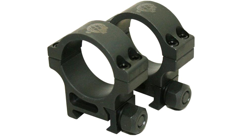 Precision Reflex 30mm Steel Rings, Standard, Black, 01-030-01