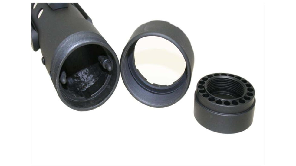 Precision Reflex Gen III 15in Free Float Forearm No Holes No Rails, Carbon, 05-073-15T