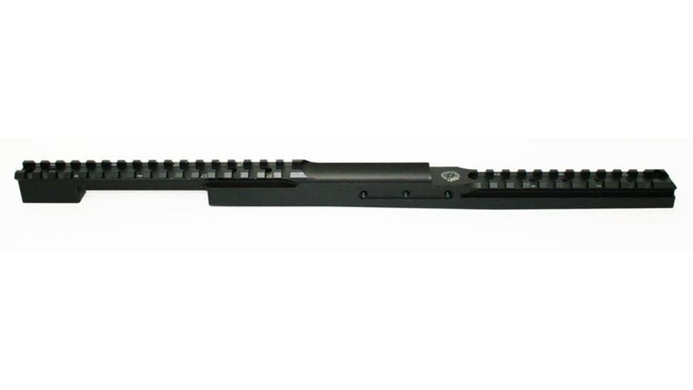Precision Reflex Remington 700 L.A. 16in Step Down Rail w Front Objective Clearance and 25MOA, Black, 02-217-13C