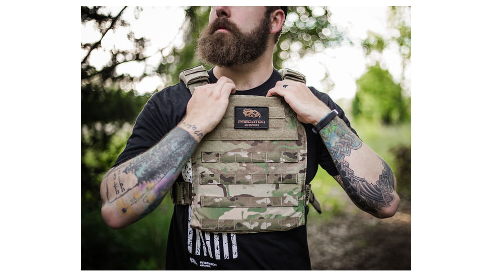 Predator Armor Level IV Ceramic Plate Carrier Package, MultiCam, One Size, 762765666685