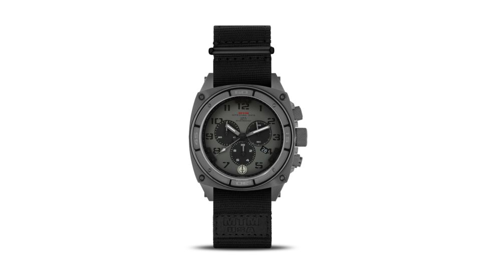 Predator II 44mm Grey Titanium Case, Grey P Dial, Black Nylon Band