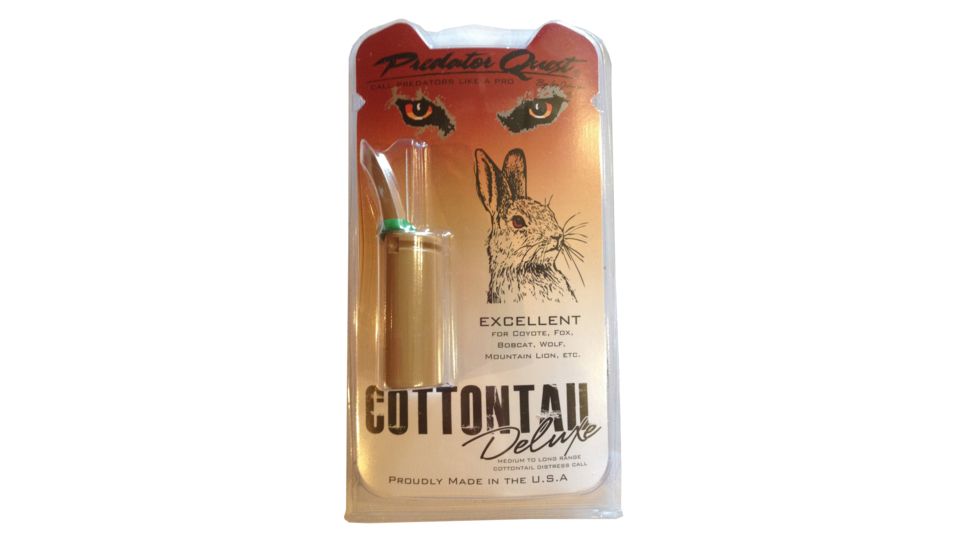Predator Quest Cotton Tail Deluxe Medium To Long Range Distress Game Call,Brown LJ1341CD