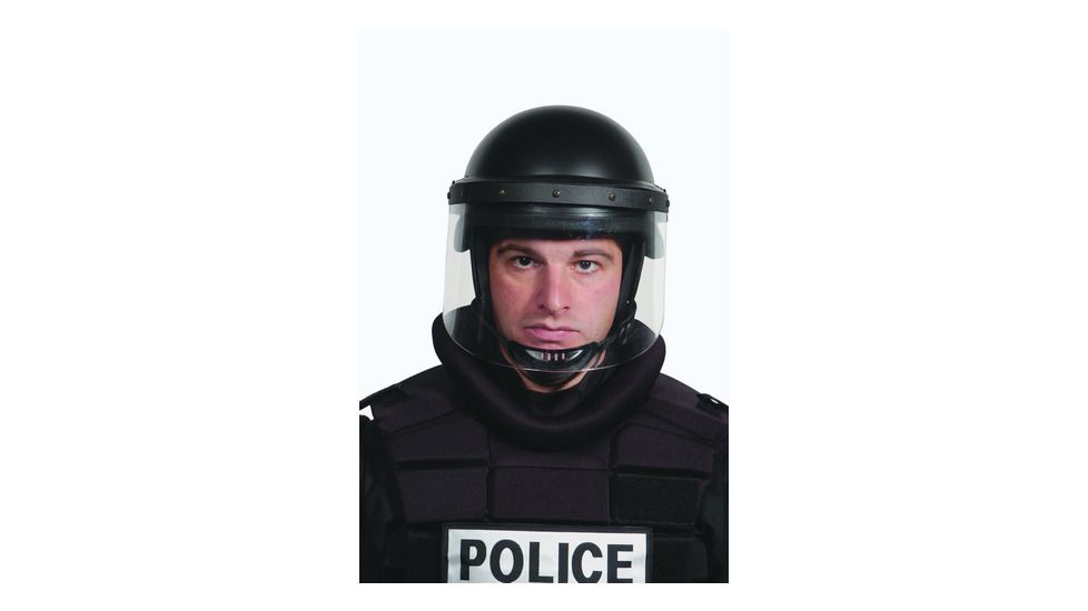 Premier Crown Corp Premier Crown - 900lt Liquitac Riot Helmet, Face Shield, Black, One Size, 9005LTU