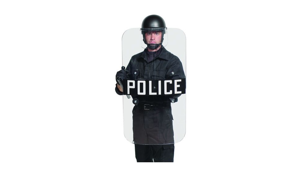 Premier Crown Corp Riotdutyshield W/, Police Decal, 3100P