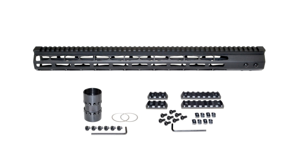 Presma AR-10 LR 308 Super Light M-LOK Series Free Float Handguards, 19in DPMS Low Profile, Black, M38M/L19