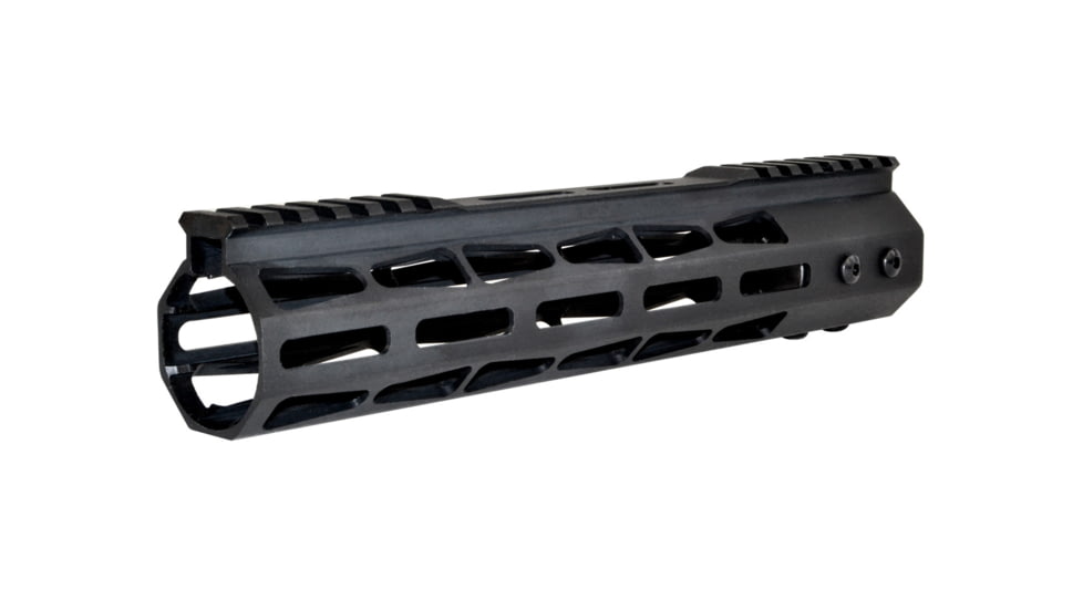 Presma AR-10 LR 308 Super Light M-LOK Series Free Float Handguards with Partial Top Rail, 10in DPMS Low Profile, Black, M38MP/L10