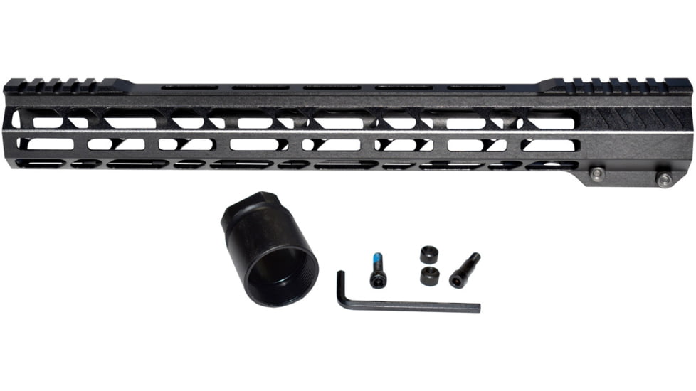 Presma AR-15 M-LOK Free Float Handguard, 17 in, Black, MMARE17