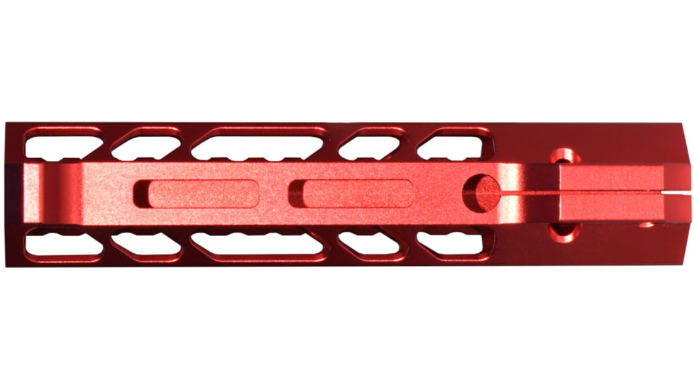 Presma AR-15 M-LOK Free Float Handguard, 7 in, Red, MMARE7R