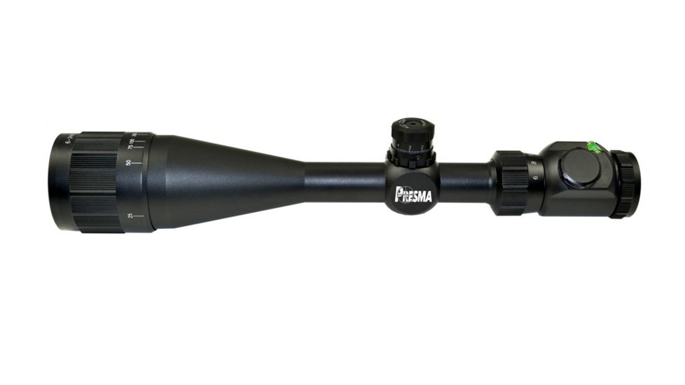 Presma Presma Eagle Series 6-24X50 Precision Rifle Scope, Front Adjustable Objective, Black PREA031