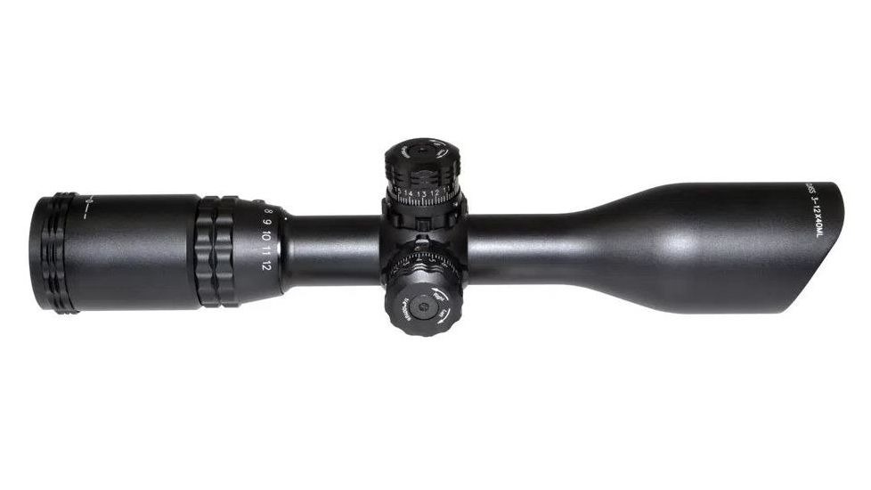 Sniper 3-12X40mm Compact Scope QTA W/E RGB Dual Illumination Mil Dot, Black, LT3-12x40ML