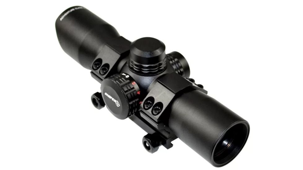 Sniper 35mm Compact RG Dot Scope With Mount, Black, LTRD35