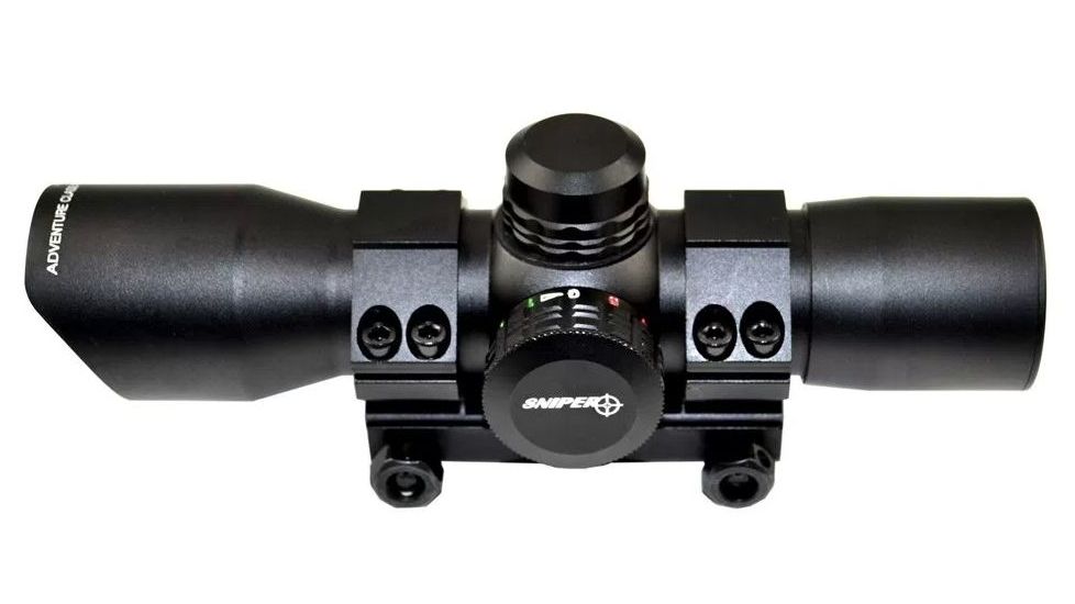 Sniper 35mm Compact RG Dot Scope With Mount, Black, LTRD35