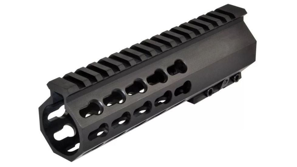 Presma Super Slim Keymod Freefloat Handguard for .223/5.56, 7in, Black, PRJA051