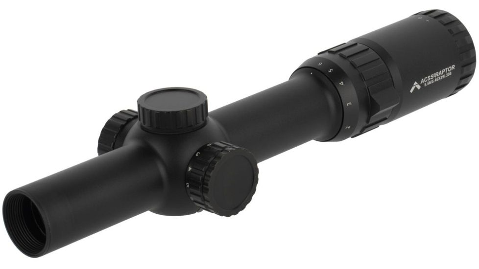 Primary Arms 1-6X24mm First Focal Plane Rifle Scope w/ACSS Raptor 5.56 Reticle, Black, PA1-6X24FFP-R-5.56