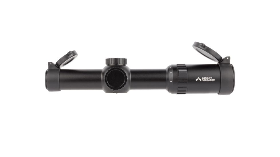 Primary Arms 1-6X24mm Second Focal Plane Rifle Scope Generation III - Illuminated ACSS Predator Hunting Reticle, Black, 1-6X24 mm, PA1-6X24SFP-ACSS-PREDATOR