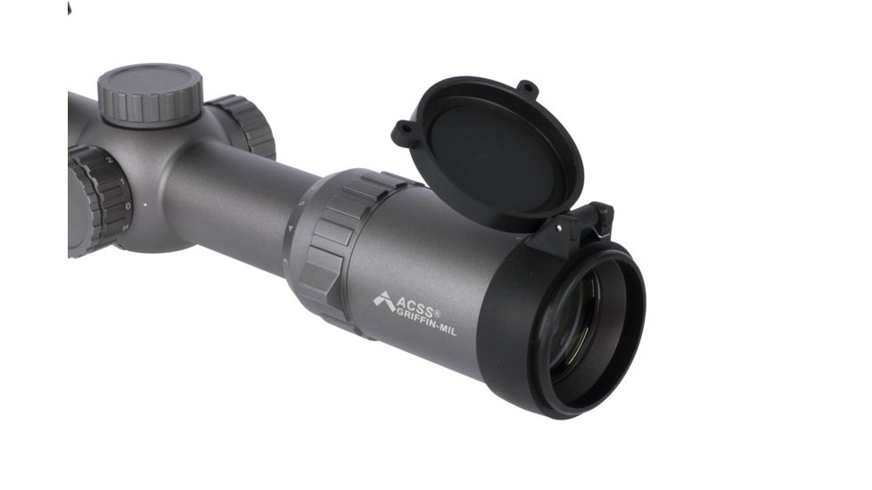 Primary Arms SLx 1-8X24mm Second Focal Plane Rifle Scope - Illuminated ACSS Griffin MIL Reticle, Wolf Grey, 1-8X24 mm, PA1-8X24SFP-ACSS-GRF-MIL-WG