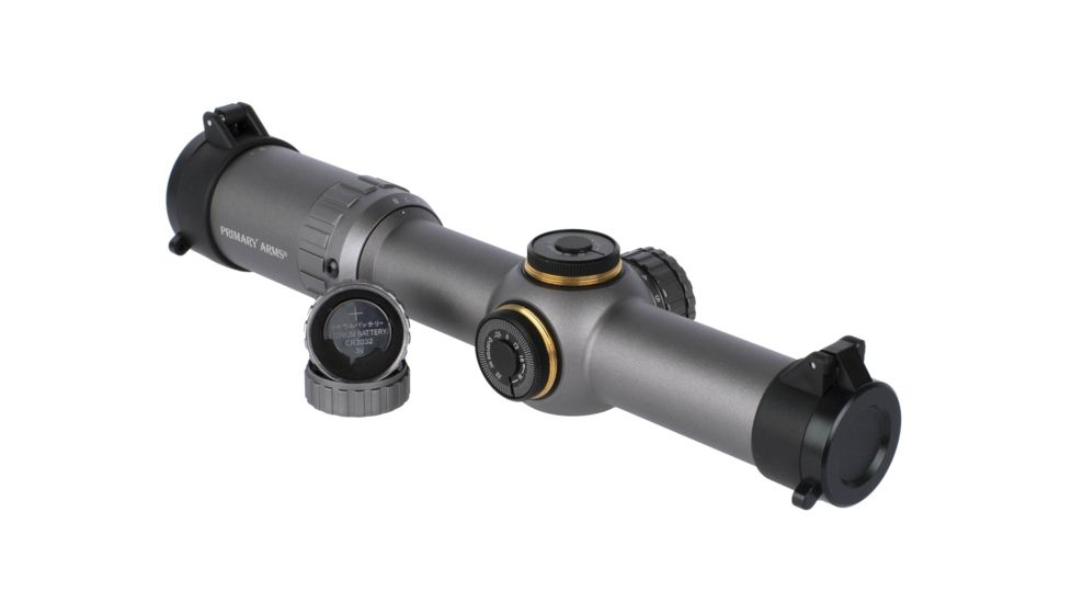 Primary Arms SLx 1-8X24mm Second Focal Plane Rifle Scope - Illuminated ACSS Griffin MIL Reticle, Wolf Grey, 1-8X24 mm, PA1-8X24SFP-ACSS-GRF-MIL-WG