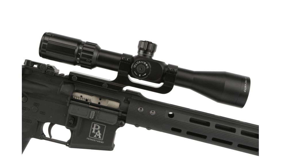 Primary Arms 4-14x44mm Rifle Scope, Mil-Dot, Black PA4-14XFFP
